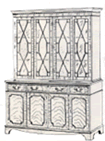 4 DOOR - REGENCY Library Bookcase